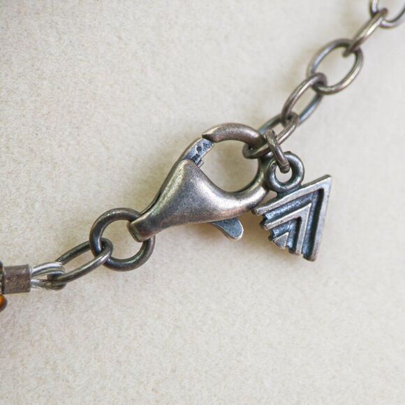 Silpada "Fiesta Fun" Layered Coral, Shell & Sterling Necklace - Picture 4 of 6